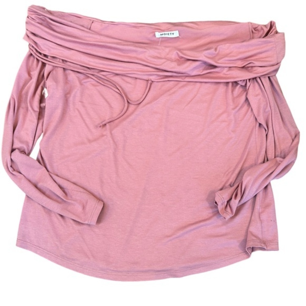 Pink Off-shoulder Women's Top by Moiety - Size 1X - NWT